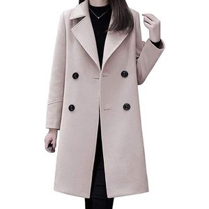 NWOT Cream/Off WhiteFaux Wool Trench Coat